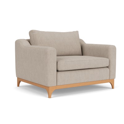 Love Seat - Natural - Luxury Italian Linen