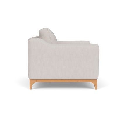 Love Seat - Soft White - Luxury Italian Linen