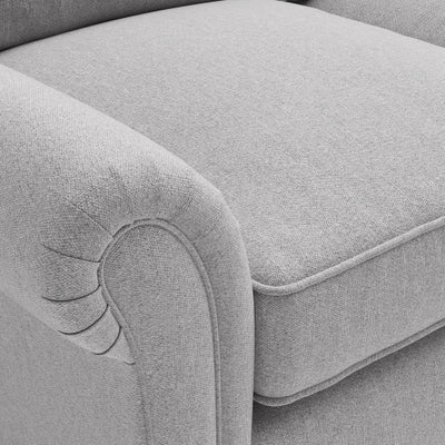 Large 2 Seater - Grey marl - Rustic Weave