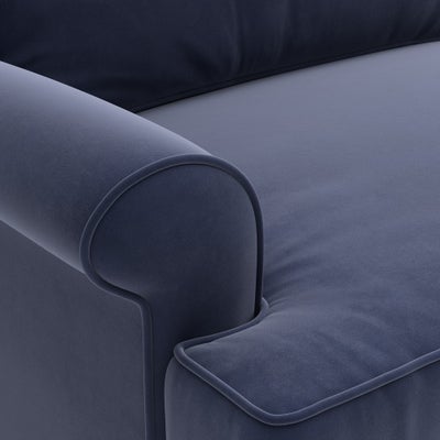 Armchair - Deep blue - Matt Velvet