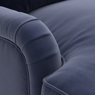 2 Seater - Deep blue - Matt Velvet