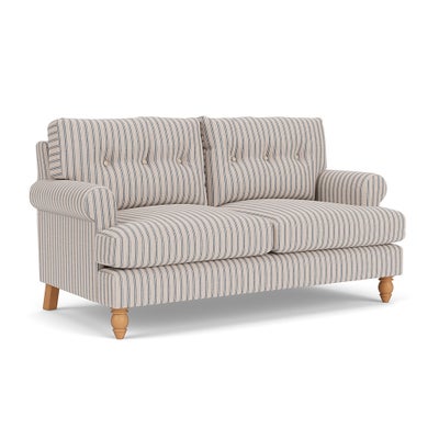 Large 2 Seater - Indigo - Kingham Stripe