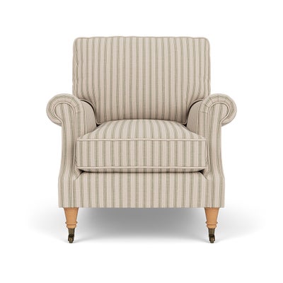 Armchair - Sage - Kingham Stripe
