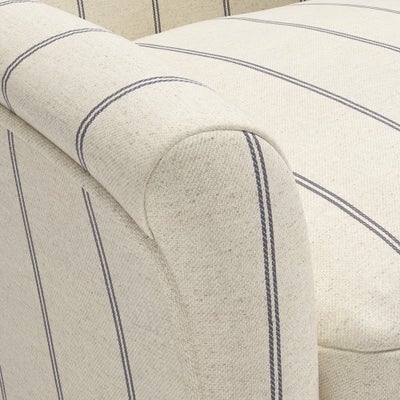 Armchair - Charcoal - Compton Stripe