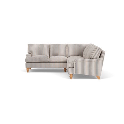 Corner Sofa - Indigo - Kingham Stripe