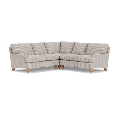 Corner Sofa - Indigo - Kingham Stripe