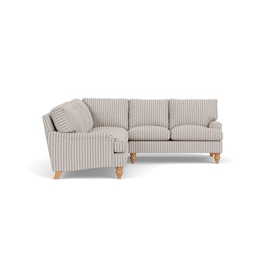Corner Sofa - Indigo - Kingham Stripe