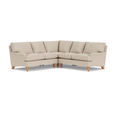 Corner Sofa - Sage - Kingham Stripe