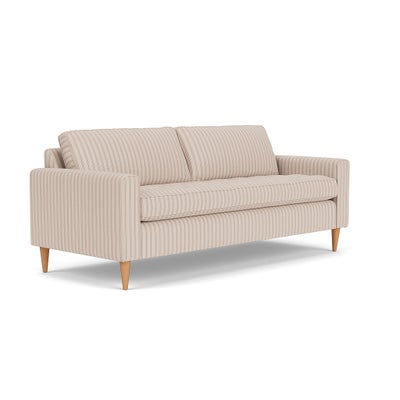 4 Seater Sofa - Flax - Kingham Stripe