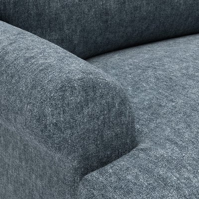 Love Seat - Mid Blue - Aquaclean Oxford