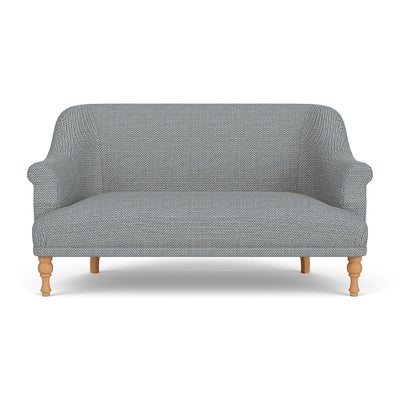 2 Seater - Navy - Herringbone Weave