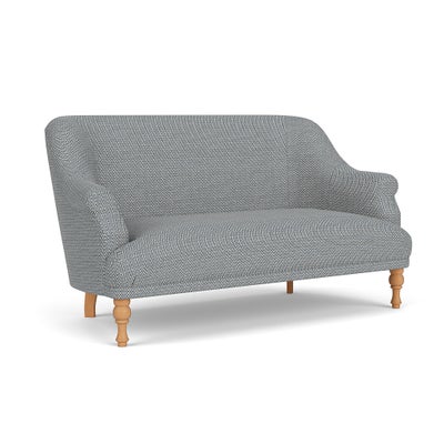 2 Seater - Navy - Herringbone Weave