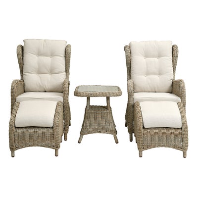 Luxury Woven Recliner Lounge Set