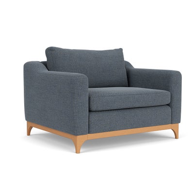 Love Seat - Indigo - Rustic Weave