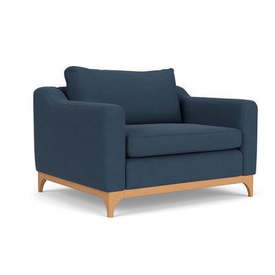 Love Seat - Indigo - House Linen Mix