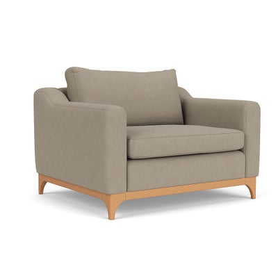 Love Seat - Dove Grey - House Linen Mix