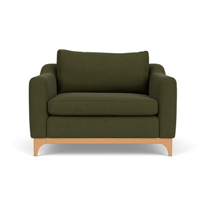 Love Seat - Forest Green - House Linen Mix