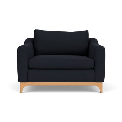 Love Seat - Ink - House Linen Mix