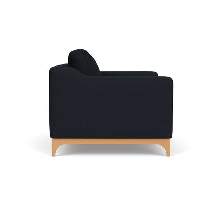 Love Seat - Ink - House Linen Mix