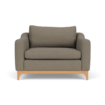 Love Seat - Mid Grey - House Linen Mix