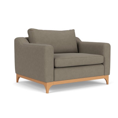 Love Seat - Mid Grey - House Linen Mix