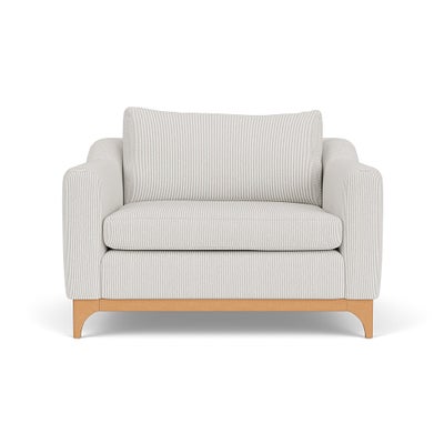 Love Seat - Grey - Broadway Stripe