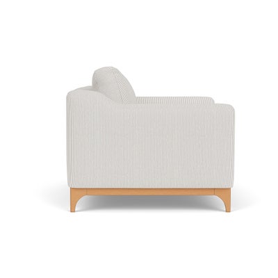 Love Seat - Grey - Broadway Stripe