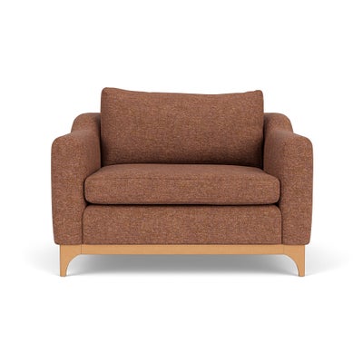 Love Seat - Brick Marl - Aquaclean Oxford