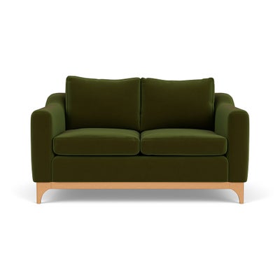 2 Seater Sofa - Forest Green - Matt Velvet