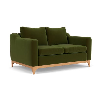 2 Seater Sofa - Forest Green - Matt Velvet
