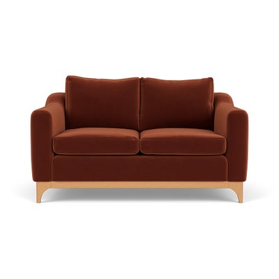 2 Seater Sofa - Brick - Matt Velvet