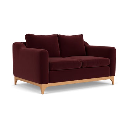2 Seater Sofa - Dark Rosehip - Matt Velvet