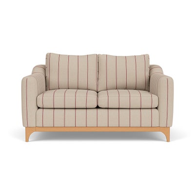 2 Seater Sofa - Raspberry - Compton Stripe