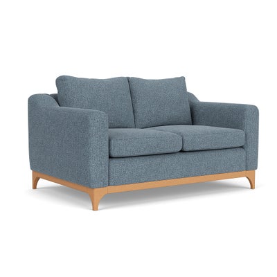 2 Seater Sofa - Mid Blue - Aquaclean Oxford