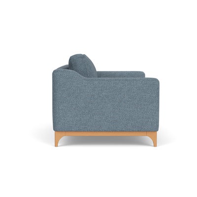 2 Seater Sofa - Mid Blue - Aquaclean Oxford