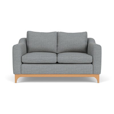 2 Seater Sofa - Navy - Herringbone Weave