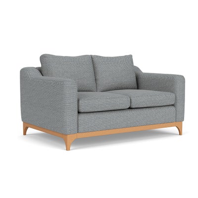 2 Seater Sofa - Navy - Herringbone Weave