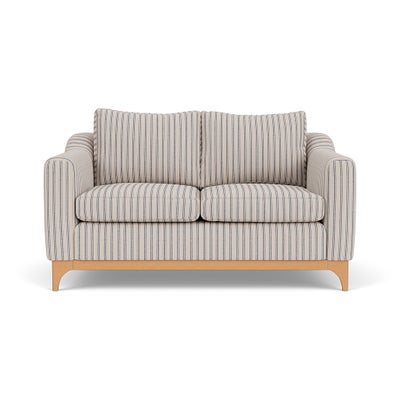 2 Seater Sofa - Indigo - Kingham Stripe