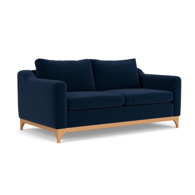 3 Seater Sofa - Deep Blue - Matt Velvet