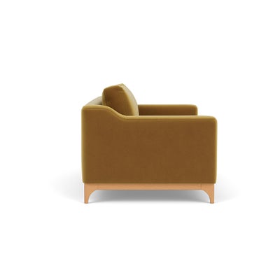 3 Seater Sofa - Mustard - Matt Velvet