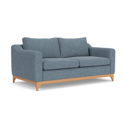 3 Seater Sofa - Mid Blue - Aquaclean Oxford