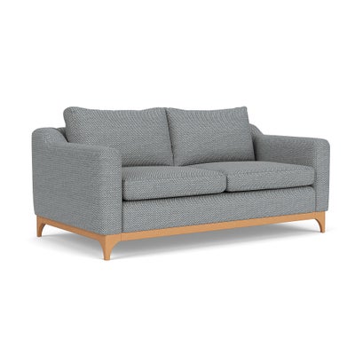 3 Seater Sofa - Navy - Herringbone Weave