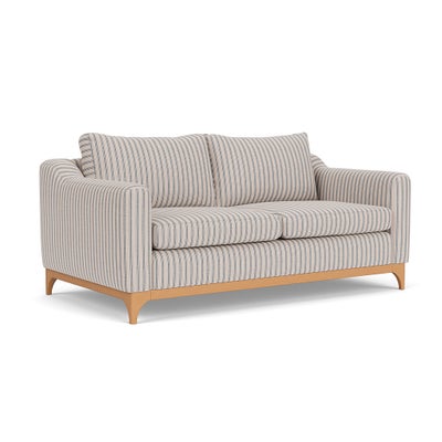 3 Seater Sofa - Indigo - Kingham Stripe