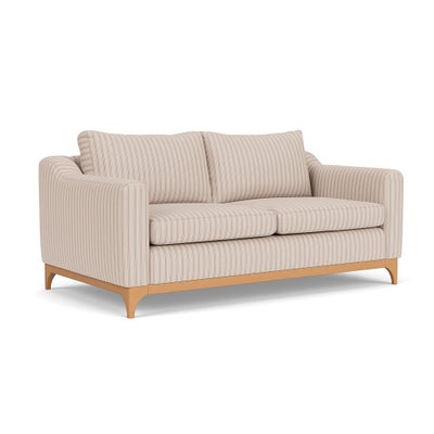 3 Seater Sofa - Flax - Kingham Stripe
