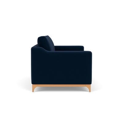 4 Seater Sofa - Deep Blue - Matt Velvet