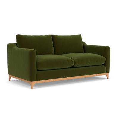 4 Seater Sofa - Forest Green - Matt Velvet