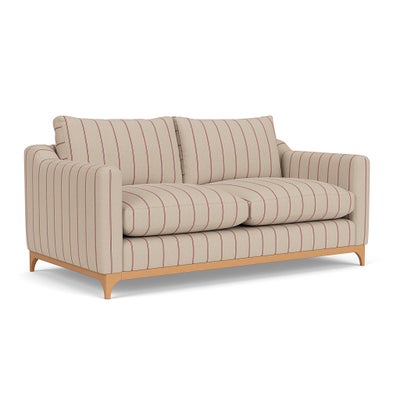 4 Seater Sofa - Raspberry - Compton Stripe
