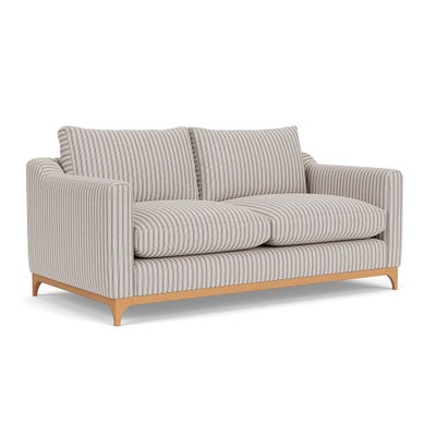 4 Seater Sofa - Indigo - Kingham Stripe