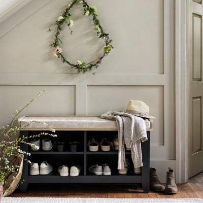 Open Shoe Storage Bench