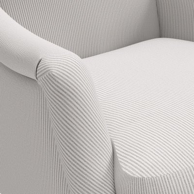 Armchair - Grey - Broadway Stripe